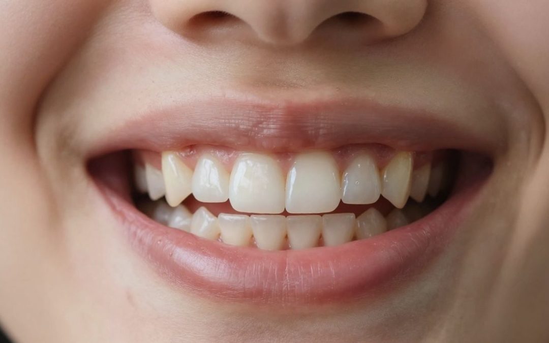 Person smiling with clear Invisalign aligners on teeth.